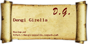 Dengi Gizella névjegykártya