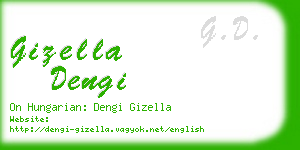 gizella dengi business card
